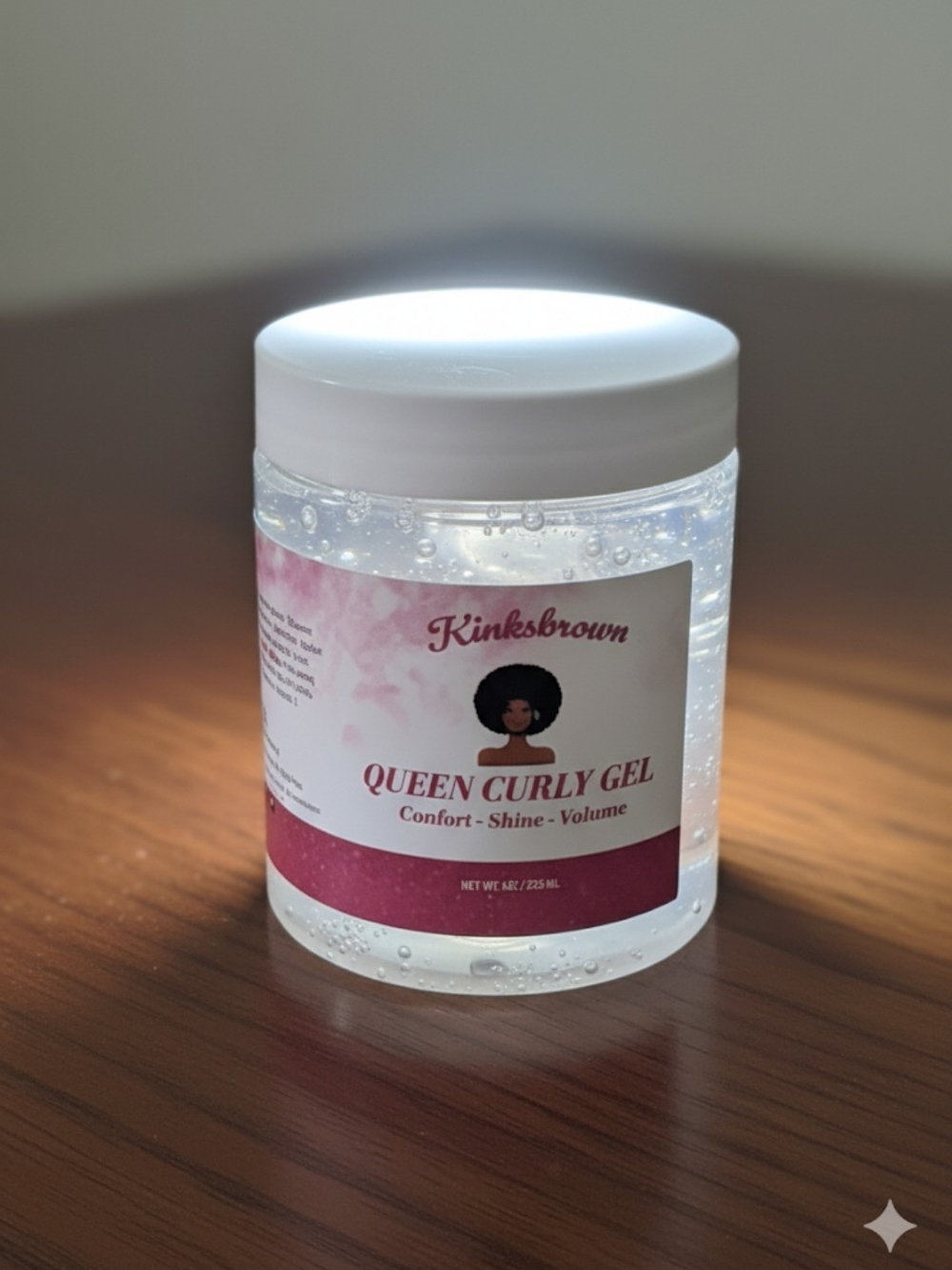 Natural Lemon Curly Gel - Clear Styling Gel Curly hair Type 4 Oz
